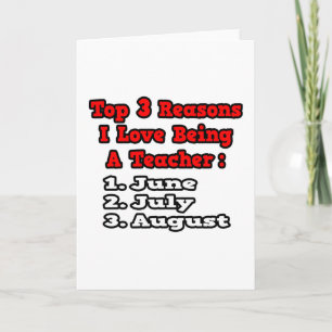 Tarjeta 3 Razones por las que me encanta ser profesor