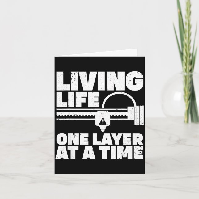 Tarjeta 3d Printing Art For Men Women 3d Printer Lover 3d  (Anverso)