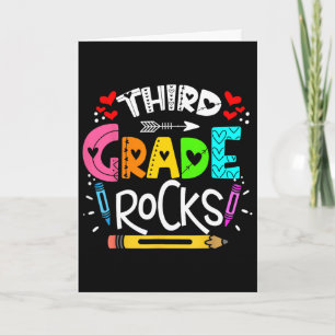 Tarjeta 3er Grado Rocks Tercer Grado Rock Ck Al Colegio