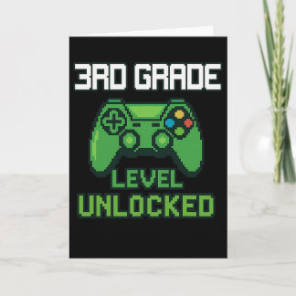 Tarjeta 3rd Grade Level Unlocked Gamer Ck To School Boys G
