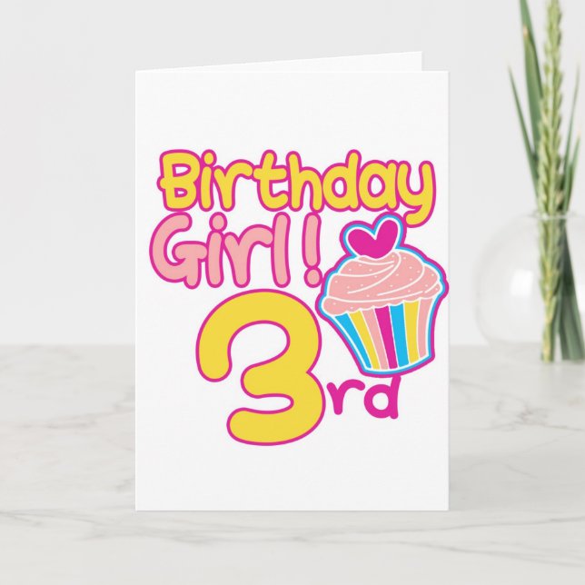 Tarjeta ¡3ro cumpleaños feliz! (Anverso)