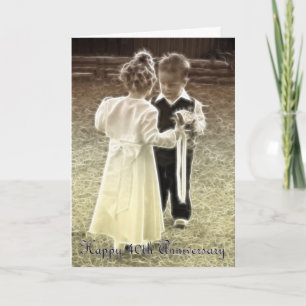 Tarjeta 40º Aniversario de Boda Feliz Aniversario