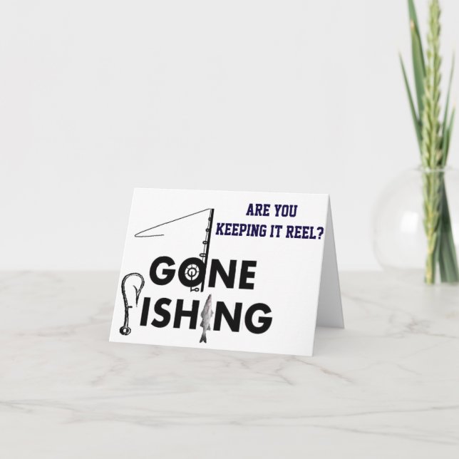 TARJETA **40º CUMPLEAÑOS** DE PESCADORES MANTENIENDO SU RE (Anverso)