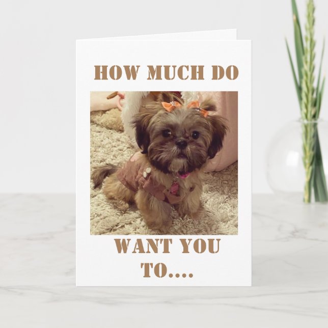 TARJETA **40º CUMPLEAÑOS** DESEOS DE ESTA PUPA DULCE (Anverso)