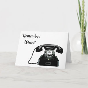 TARJETA ***40º CUMPLEAÑOS*** RECUERDA ESTE TELÉFONO?
