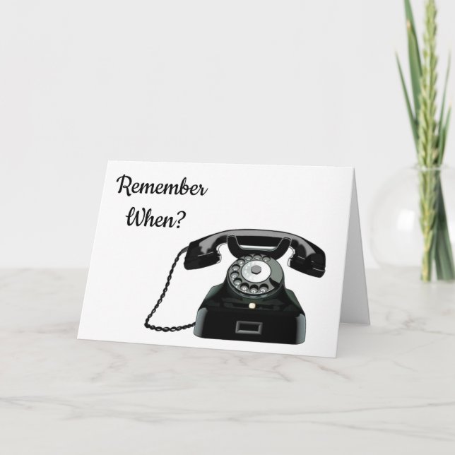 TARJETA ***40º CUMPLEAÑOS*** RECUERDA ESTE TELÉFONO? (Anverso)
