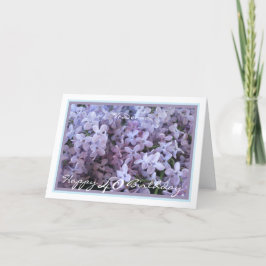 Tarjeta 40.ª Jornada Donna Lilacs Primavera Flores Elegant
