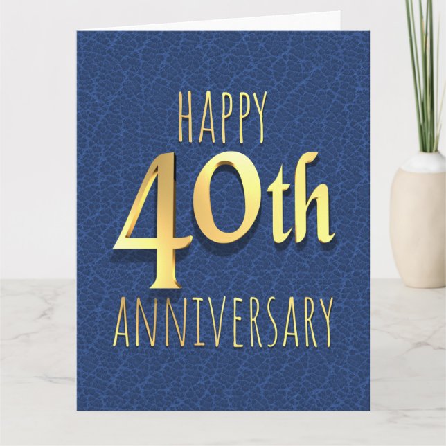 Tarjeta 40.º aniversario (Anverso)