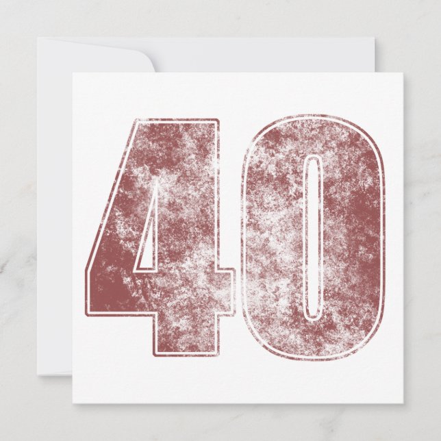 Tarjeta 40.º Borde Rojo (Anverso)