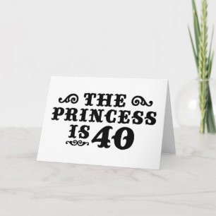Tarjeta 40.º cumpleaños