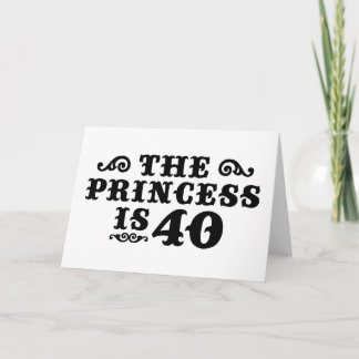 Tarjeta 40.º cumpleaños