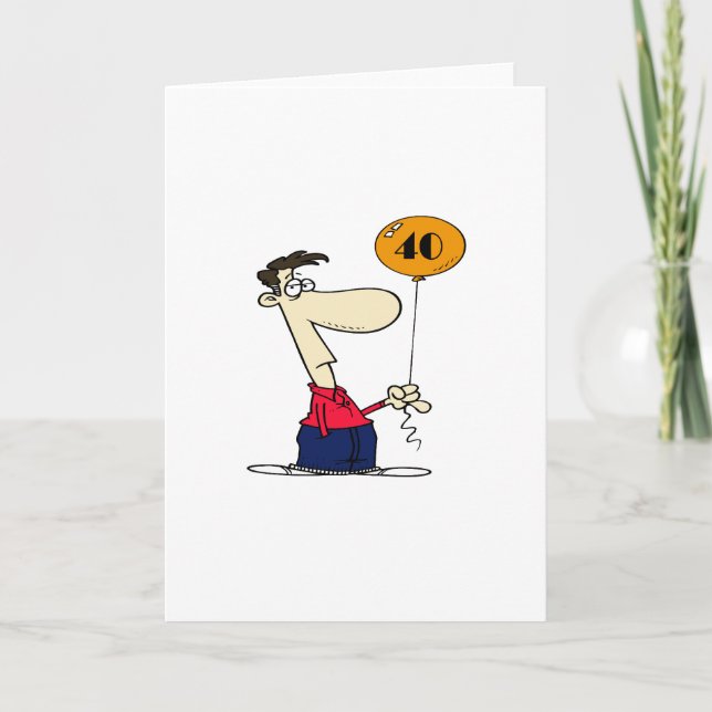 Tarjeta 40.º cumpleaños (Anverso)