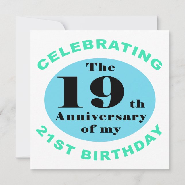 Tarjeta 40.º humor de cumpleaños (Anverso)