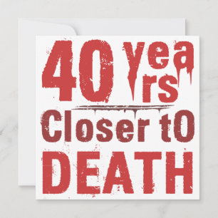 Tarjeta 40.º humor morboso