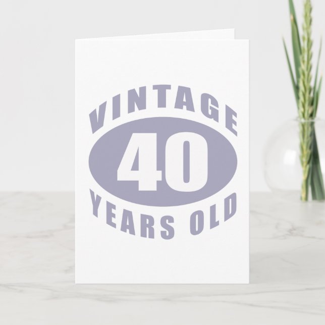 Tarjeta 40.º Regalo De Cumpleaños Para Él (Anverso)