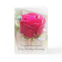 40° aniversario Boda personalizado de Rosa Rosa