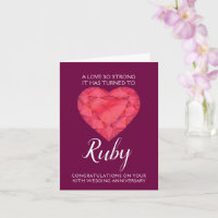 40° aniversario Boda Ruby Amor tan fuerte