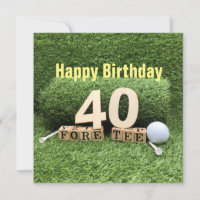 40 Aniversario del Golf con número y boleta de gol