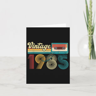 Tarjeta 40 años de antigüedad Vieja Cinta de 1985 40 cumpl