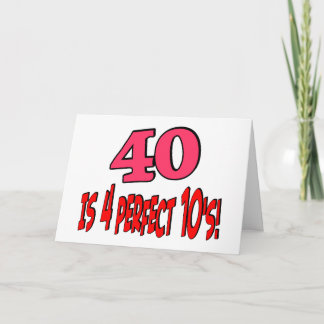 Tarjeta 40 es 4 10s perfectos (el ROSA)