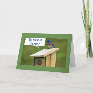 TARJETA **40 NOTICIAS DE CUMPLEAÑOS** AVES CANTANDO SU SAL
