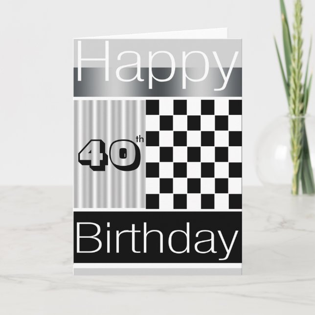 Tarjeta 40.o Cumpleaños (Anverso)