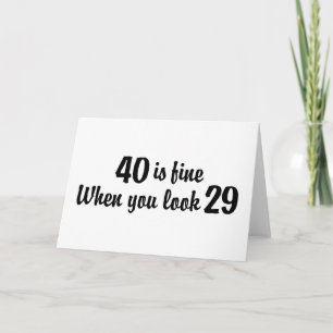 Tarjeta 40.o Cumpleaños