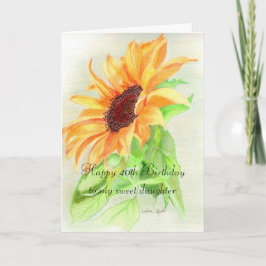 Tarjeta 40.o cumpleaños feliz