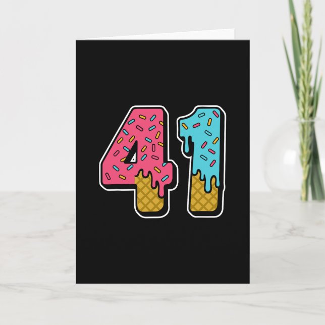 Tarjeta 41 Ice Cream Drip Meme 41 Gen Alpha Sl (Anverso)
