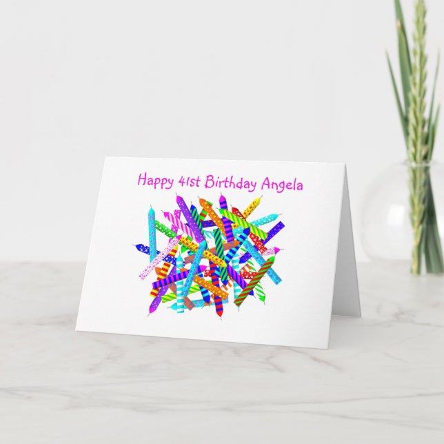 Tarjeta 41.o Regalos de cumpleaños (Anverso)