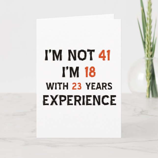 Tarjeta 41.os diseños del cumpleaños (Anverso)