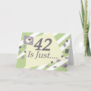 Tarjeta 42.º cumpleaños