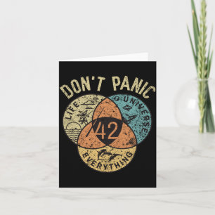 Tarjeta 42 Respuesta a la vida el universo y todo No