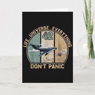 Tarjeta 42 Respuesta a la vida el universo y todo No