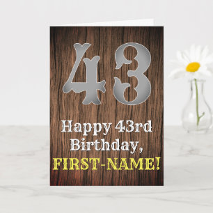 Tarjeta 43.ª Cumpleaños: País De Inspiración Occidental, N