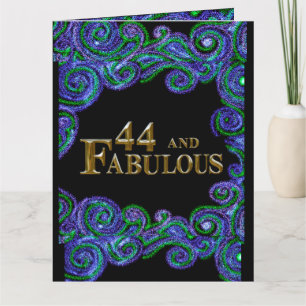Tarjeta 44 cumpleaños