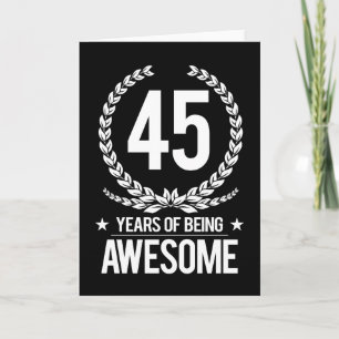 Tarjeta 45º Cumpleaños (45 Años De Ser Increíble)