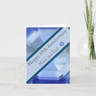 Tarjeta 45.º Aniversario Boda 