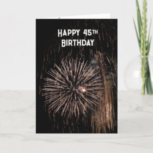 Tarjeta 45.º cumpleaños