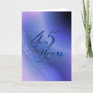 Tarjeta 45 años (aniversario)