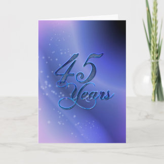 Tarjeta 45 años (aniversario)