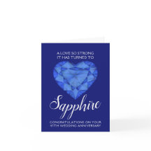 45 años Boda Sapphire Amor tan fuerte