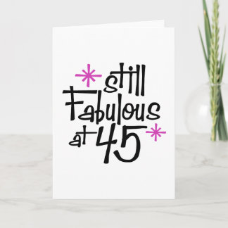 Tarjeta 45.o Cumpleaños