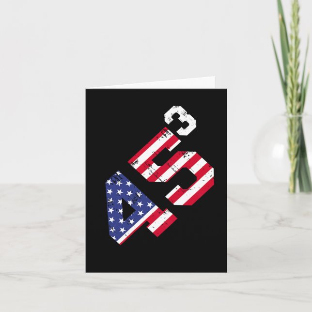 Tarjeta 45 ³ Trump 2028 45 Amortiguado Presidente Ameri en (Anverso)