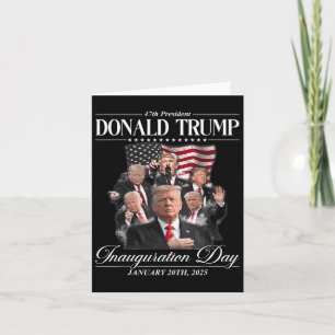 Tarjeta 47º Presidente Donald Trump Día de Inauguración 2 