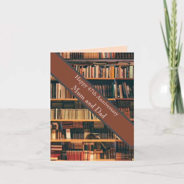 Tarjeta 47.º Aniversario Boda (Anverso)