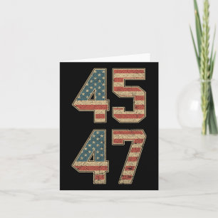 Tarjeta 47.º Presidente 45 47