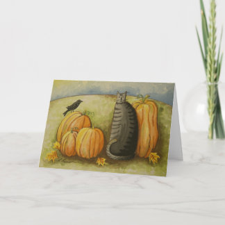 Tarjeta 4874 Harvard Cat Halloween Card