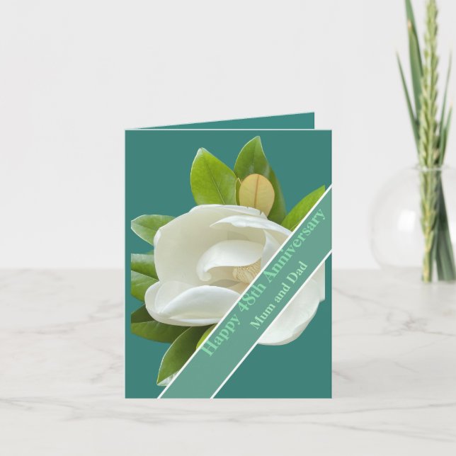 Tarjeta 48.º Aniversario Boda (Anverso)