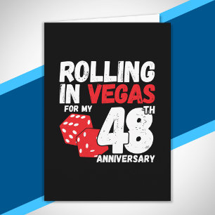 Tarjeta 48 Aniversario Casados 48 Años Viaje a Las Vegas